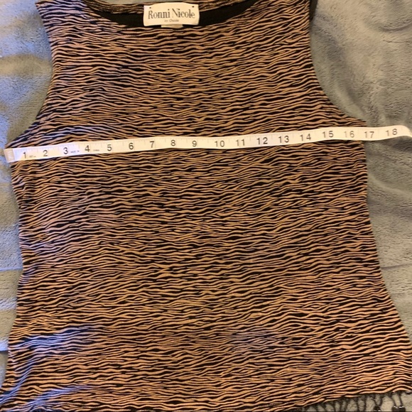 Vintage Ronni Nicole zebra beaded top - Picture 9 of 9